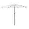 Garden Parasol with Steel Pole - White 324x324 cm | HipoMarket