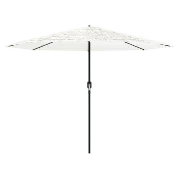 Garden Parasol with Steel Pole - White 324x324 cm | HipoMarket