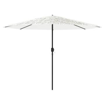 Garden Parasol with Steel Pole - White 324x324 cm | HipoMarket