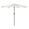 Garden Parasol with Steel Pole - White 324x324 cm | HipoMarket