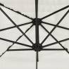 Garden Parasol with Steel Pole - White 324x324 cm | HipoMarket