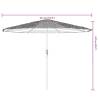 Garden Parasol with Steel Pole - White 324x324 cm | HipoMarket