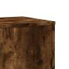 Stylish 2 pcs Smoked Oak Plant Stands - Engineered Wood