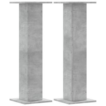 Concrete Grey Speaker Stands - Durable & Stylish 2 pcs | HipoMarket