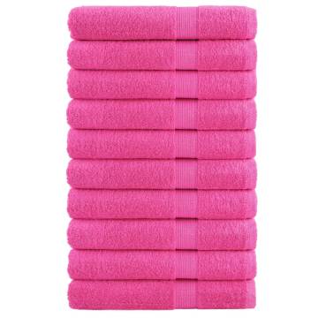 Premium Sauna Towels SOLUND - 10 pcs Pink 80x200 cm | Hipo Market