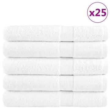 Premium Sauna Towels SOLUND - 25pcs White 80x200cm 600gsm