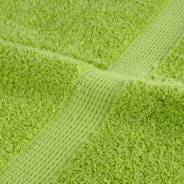 Premium Sauna Towels SOLUND 4 pcs - Apple Green - 80x200 cm