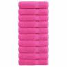  Premium Shower Towels SOLUND 10 pcs Pink 70x140 cm 600 gsm Colour pink Size 70 x 140 cm Quantity in Package 10 