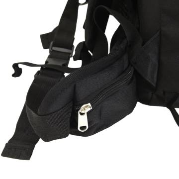 Hiking Backpack Black 80L - Durable Oxford Fabric | HipoMarket