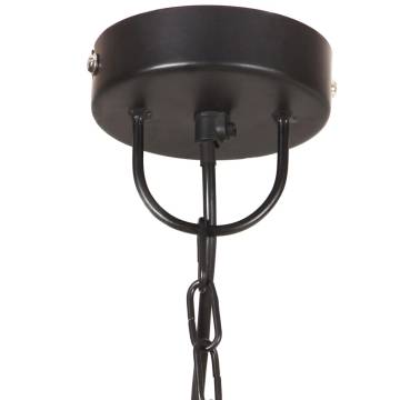 Hanging Lamp 25W Black Round 48cm E27 - Industrial Style