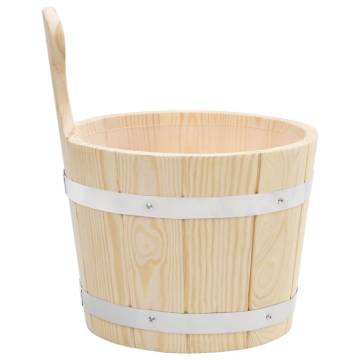 Sauna Bucket and Ladle Set | Solid Pine Wood - HipoMarket