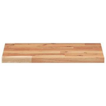 Floating Shelves (2 pcs) - Solid Acacia Wood, 60x30 cm