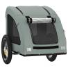 Durable Pet Bike Trailer - Grey Oxford Fabric & Iron