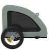 Durable Pet Bike Trailer - Grey Oxford Fabric & Iron