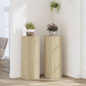 Buy Sonoma Oak Plant Stand - 2pcs | Durable & Stylish Design