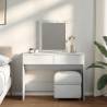  Dressing Table with LED White 100x40x130 cm Colour white Quantity in Package 1 