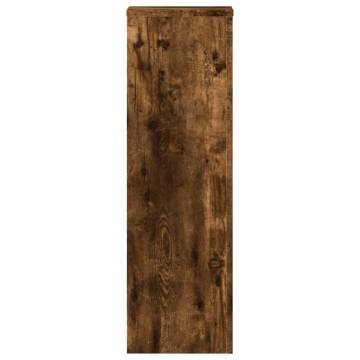 Plant Stand 2pcs Smoked Oak | Durable Engineered Wood