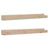 Wall Shelves 2 pcs | Solid Pine Wood 110x12x9 cm