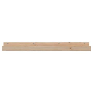 Wall Shelves 2 pcs | Solid Pine Wood 110x12x9 cm