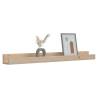 Wall Shelves 2 pcs | Solid Pine Wood 110x12x9 cm