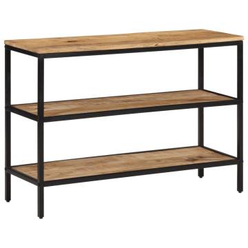 Console Table 100x35x70 cm - Solid Rough Wood Mango