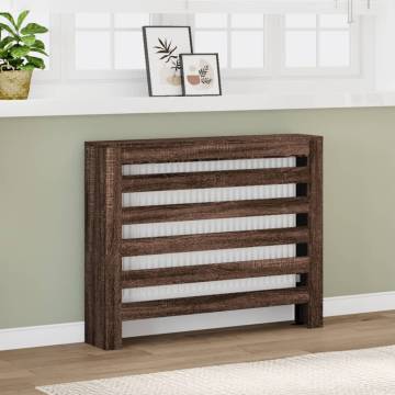 Radiator Cover Brown Oak - Stylish Wood Design | HipoMarket