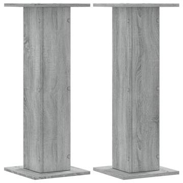 Stylish Grey Sonoma Speaker Stands - Elevate Your Audio Experience