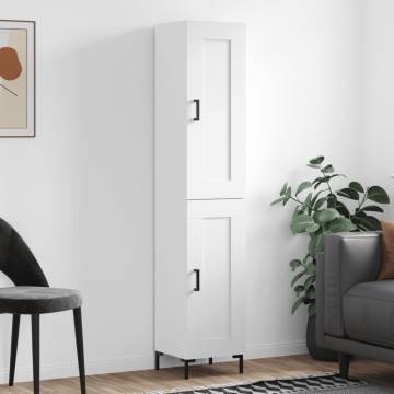 Elegant Highboard White 34.5x34x180 cm | Hipomarket UK