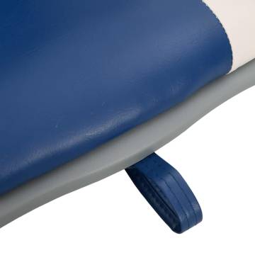 2 Piece Foldable Boat Seat Set - Blue & White - 48x51x41 cm