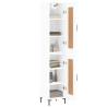 Elegant Highboard White 34.5x34x180 cm | Hipomarket UK