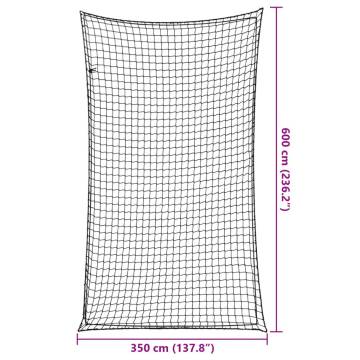 Trailer Net with Elastic Rope Black 6x3.5 m - Durable & Safe