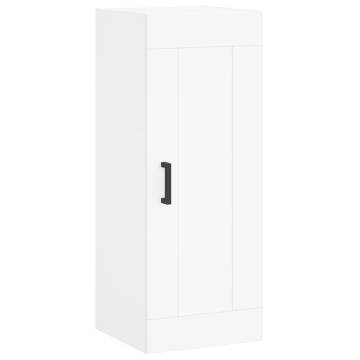 Elegant Highboard White 34.5x34x180 cm | Hipomarket UK