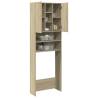 Washing Machine Cabinet Sonoma Oak - 64x25.5x190 cm