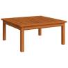 Garden Lounge Table - Solid Acacia Wood - 63x63x30 cm