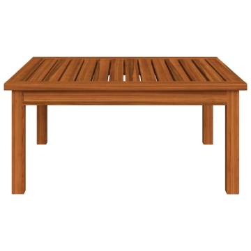 Garden Lounge Table - Solid Acacia Wood - 63x63x30 cm