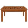 Garden Lounge Table - Solid Acacia Wood - 63x63x30 cm