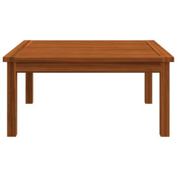 Garden Lounge Table - Solid Acacia Wood - 63x63x30 cm