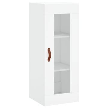 Stylish Highboard White - 34.5x34x180 cm Engineered Wood