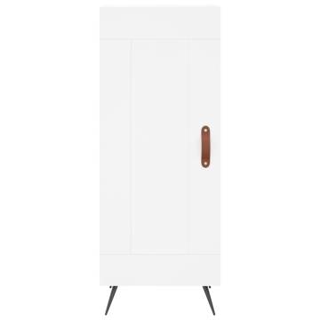 Stylish Highboard White - 34.5x34x180 cm Engineered Wood