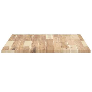 Rectangular Solid Wood Acacia Table Top - 100x60 cm