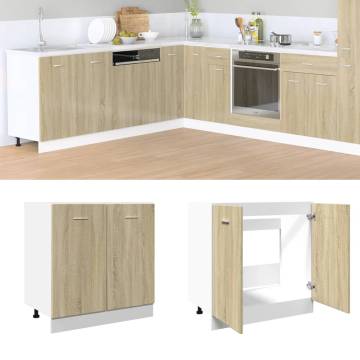 Sonoma Oak Bottom Cabinet - 80x46x81.5 cm | HipoMarket