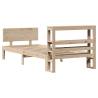 Solid Pine Bed Frame with Headboard 90x200 cm | HipoMarket