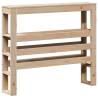 Solid Pine Bed Frame with Headboard 90x200 cm | HipoMarket