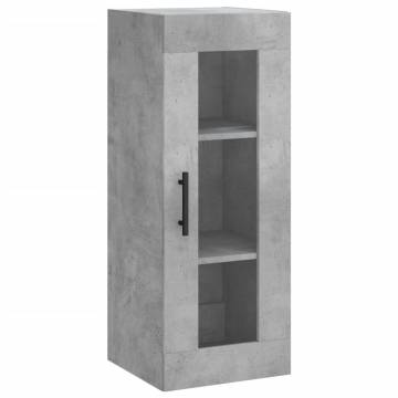 Stylish Highboard Concrete Grey - 34.5x34x180 cm | Hipomarket