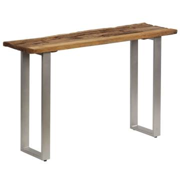 Console Table Reclaimed Wood & Steel - Industrial Style