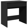 Elegant Black Dressing Table with Mirror - 73x46.5x120 cm