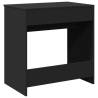 Elegant Black Dressing Table with Mirror - 73x46.5x120 cm