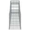 Arched Gabion Baskets 4 pcs - Durable Garden Barriers