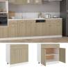 Sonoma Oak Drawer Bottom Cabinet - 80x46x81.5 cm