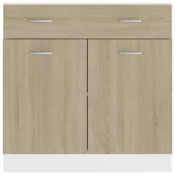 Sonoma Oak Drawer Bottom Cabinet - 80x46x81.5 cm